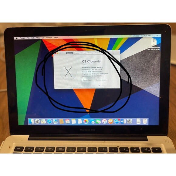 Apple MacBook Pro 13" A1278 (Mid 2012) | 2.5GHz i5 | 8GB RAM | 500GB HDD | macOS - Picture 8 of 13